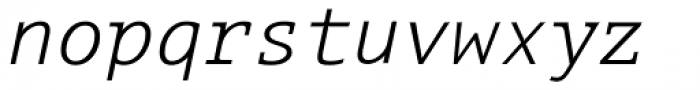 Aubusson Light Italic Font LOWERCASE