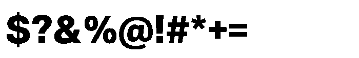 Audit Sans Heavy Font OTHER CHARS