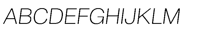 Audit Sans Light Italic Font UPPERCASE