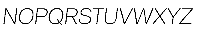 Audit Sans Light Italic Font UPPERCASE