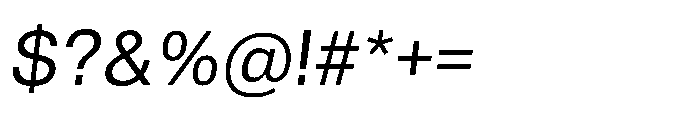 Audit Sans Regular Italic Font OTHER CHARS