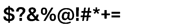 Audit Sans Semibold Font OTHER CHARS