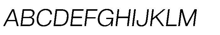 Audit Sans Semilight Italic Font UPPERCASE