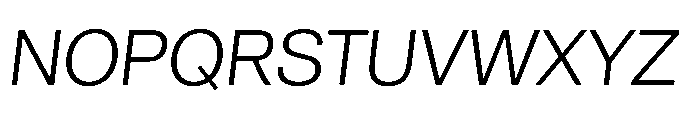 Audit Sans Semilight Italic Font UPPERCASE