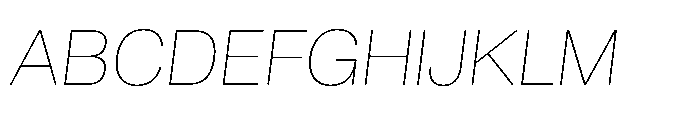 Audit Sans Thin Italic Font UPPERCASE