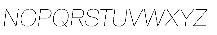 Audit Sans Thin Italic Font UPPERCASE