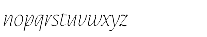 Auge Light Italic Font LOWERCASE