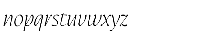 Auge Variable Italic Font LOWERCASE