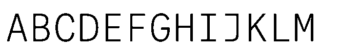 Auger Mono Light Font UPPERCASE