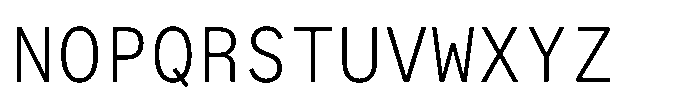 Auger Mono Light Font UPPERCASE
