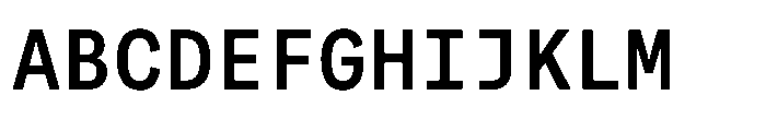 Auger Mono Medium Font UPPERCASE