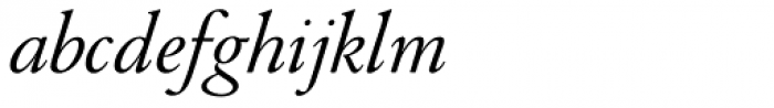 Augereau Italic Font LOWERCASE