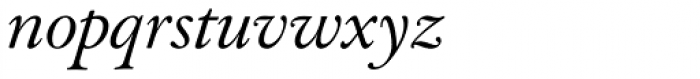 Augereau Italic Font LOWERCASE