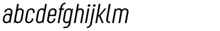 Augmento Condensed Italic Font LOWERCASE