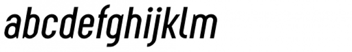 Augmento Condensed Medium Italic Font LOWERCASE