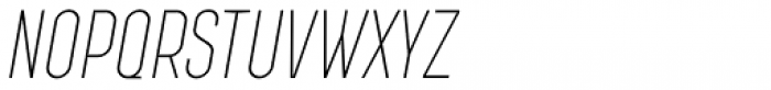 Augmento Condensed Thin Italic Font UPPERCASE
