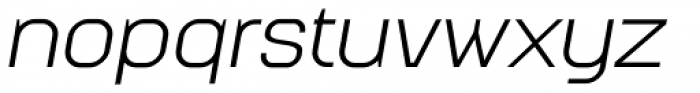 Augmento Extended Italic Font LOWERCASE