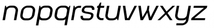 Augmento Extended Medium Italic Font LOWERCASE