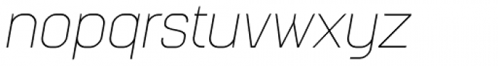 Augmento Normal Thin Italic Font LOWERCASE