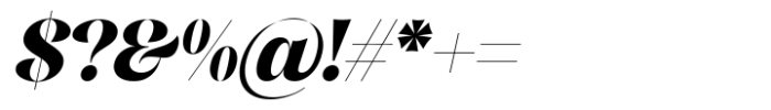 August Bright Italic Font OTHER CHARS