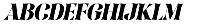 August Bright Italic Font UPPERCASE