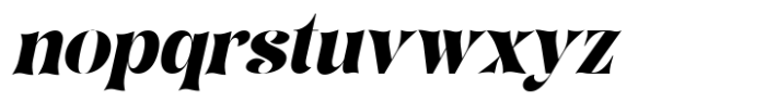 August Bright Italic Font LOWERCASE