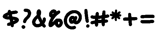 August Memories Font OTHER CHARS