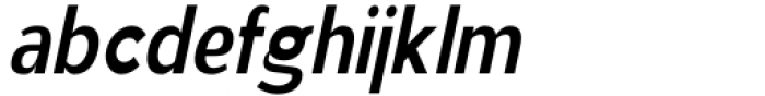 Aukim Bold Condensed Italic Font LOWERCASE