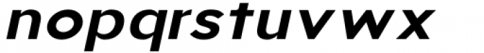 Aukim Bold Expanded Italic Font LOWERCASE