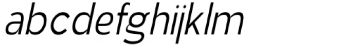 Aukim Condensed Italic Font LOWERCASE