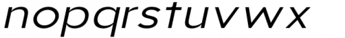 Aukim Expanded Italic Font LOWERCASE