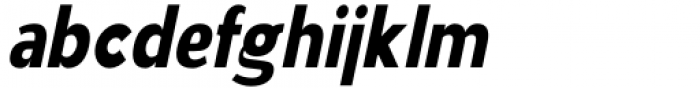 Aukim Extra Bold Condensed Italic Font LOWERCASE