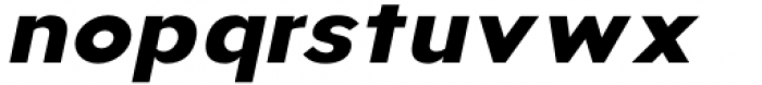 Aukim Extra Bold Expanded Italic Font LOWERCASE