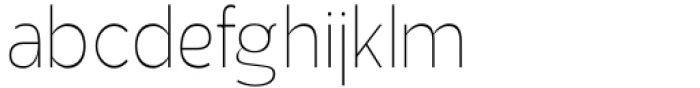Aukim Extra Light Condensed Font LOWERCASE