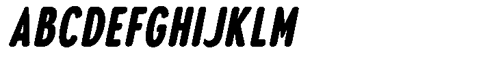Aukim II Circled Black Compressed Italic Font UPPERCASE