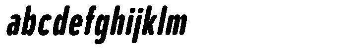 Aukim II Circled Black Compressed Italic FONT