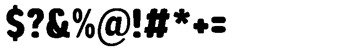 Aukim II Circled Black Condensed Font OTHER CHARS