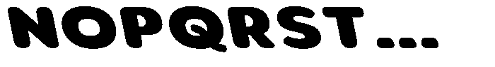 Aukim II Circled Black Expanded Slanted Font UPPERCASE