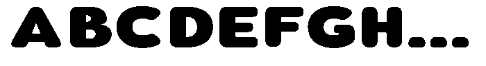 Aukim II Circled Black Expanded Font UPPERCASE