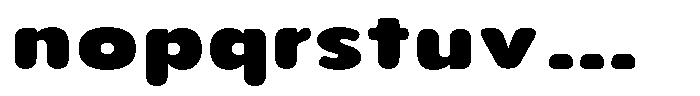 Aukim II Circled Black Expanded Font LOWERCASE