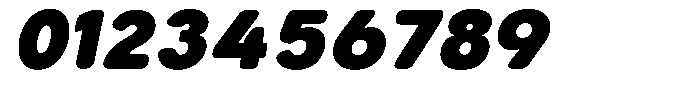 Aukim II Circled Black Italic Font OTHER CHARS