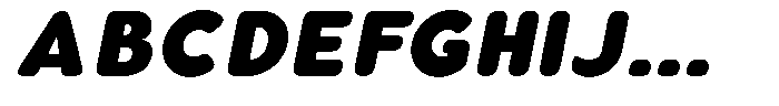 Aukim II Circled Black Italic Font UPPERCASE