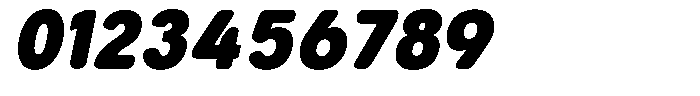 Aukim II Circled Black Narrow Italic Font OTHER CHARS