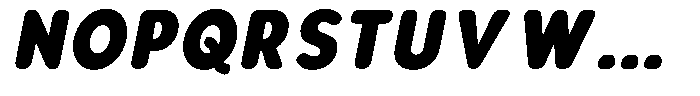 Aukim II Circled Black Narrow Italic Font UPPERCASE