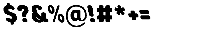 Aukim II Circled Black Narrow Slanted Font OTHER CHARS