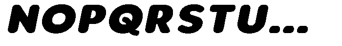 Aukim II Circled Black Wide Italic Font UPPERCASE