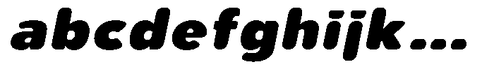 Aukim II Circled Black Wide Italic FONT