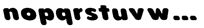 Aukim II Circled Black Wide Slanted Font LOWERCASE