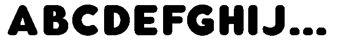 Aukim II Circled Black Font UPPERCASE