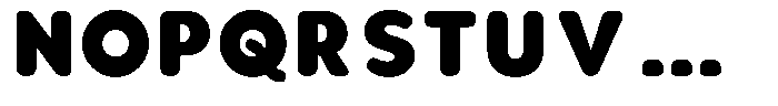 Aukim II Circled Black Font UPPERCASE